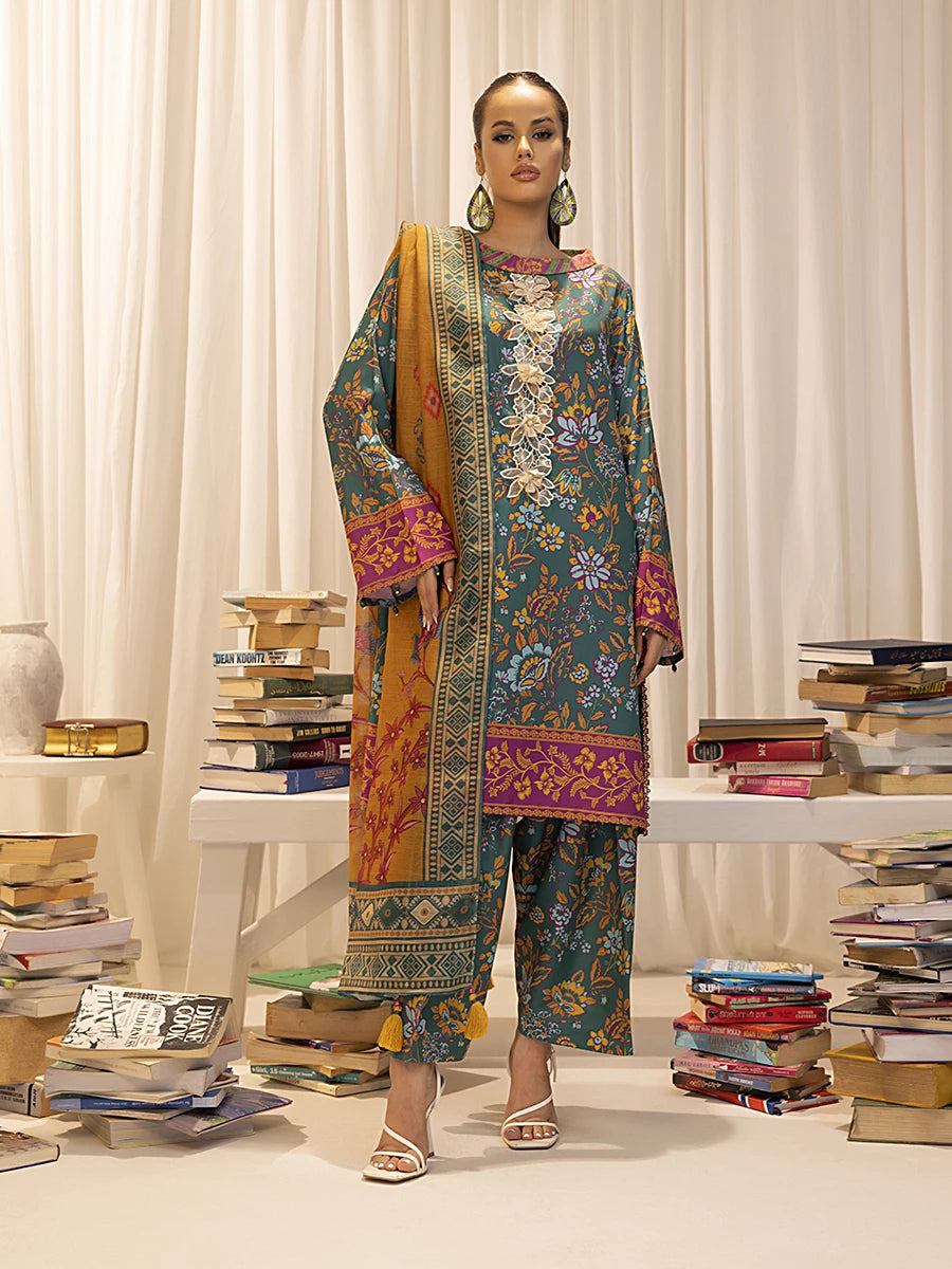 Salitex | Sibel Printed Lawn Silk | ST-03 -   Ladies Clothes -  Saira Saqlain