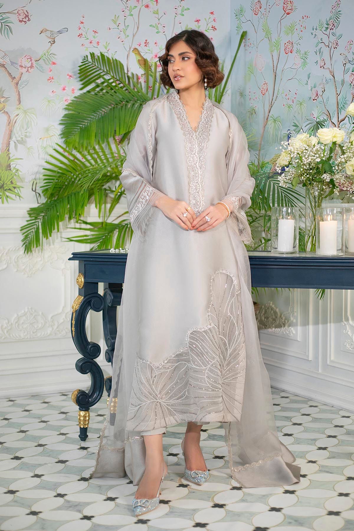Annus Abrar | Sehr Eid Luxe | Lainey Grey -   Ladies Clothes -  Saira Saqlain