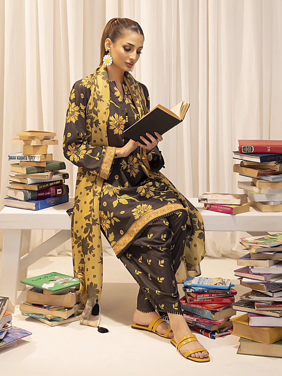 Salitex | Sibel Printed Lawn Silk | ST-02 -   Ladies Clothes -  Saira Saqlain