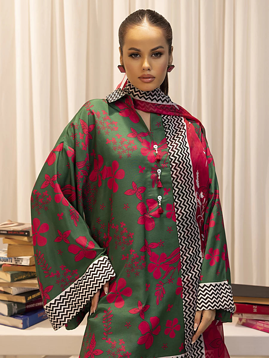 Salitex | Sibel Printed Lawn Silk | ST-01 -   Ladies Clothes -  Saira Saqlain