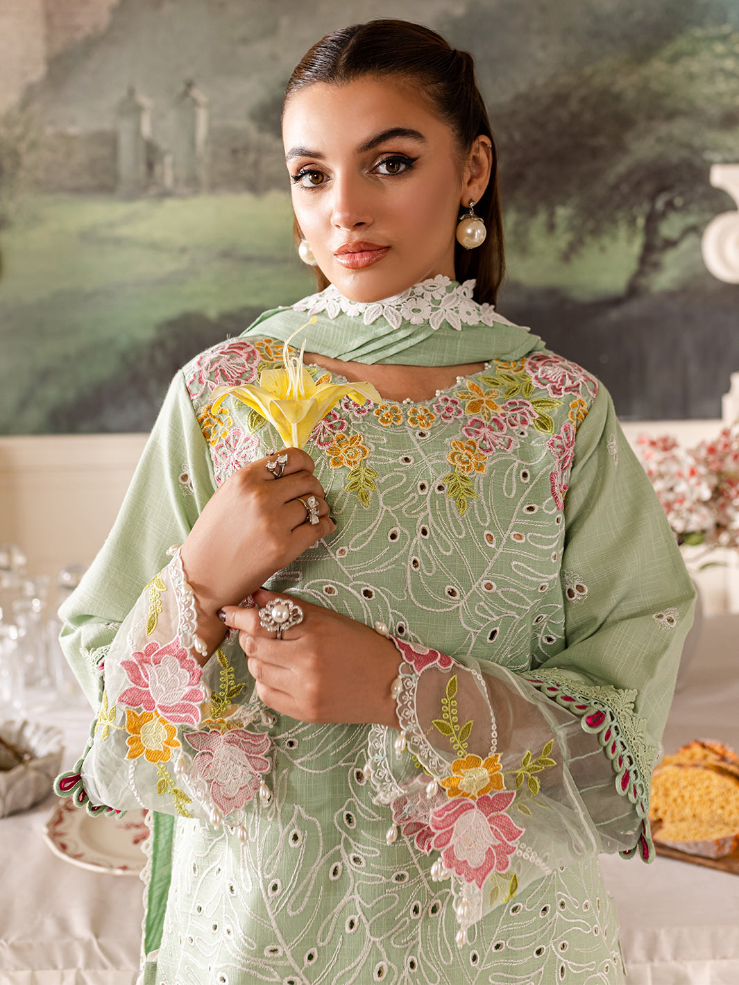 Parishay | Mira Winter | MW-02 | 3 PC Khaddar - Saira Saqlain