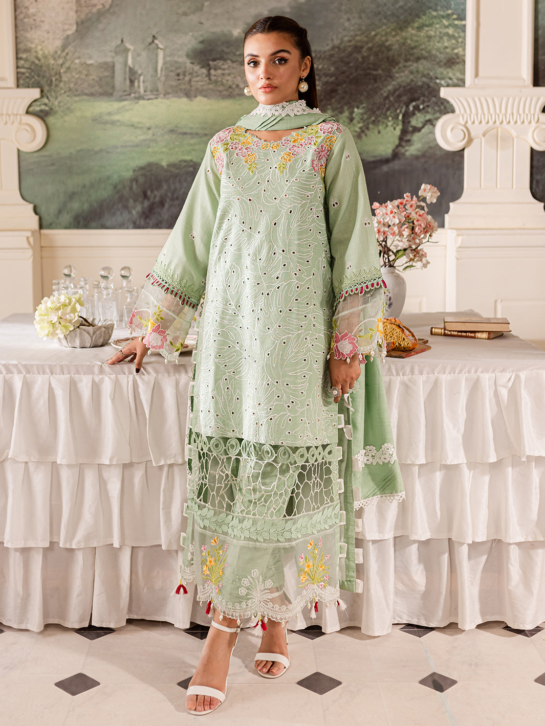 Parishay | Mira Winter | MW-02 | 3 PC Khaddar - Saira Saqlain