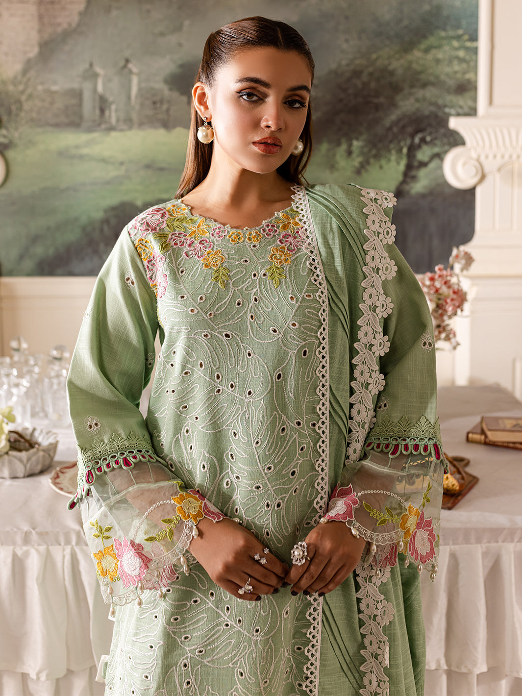 Parishay | Mira Winter | MW-02 | 3 PC Khaddar - Saira Saqlain