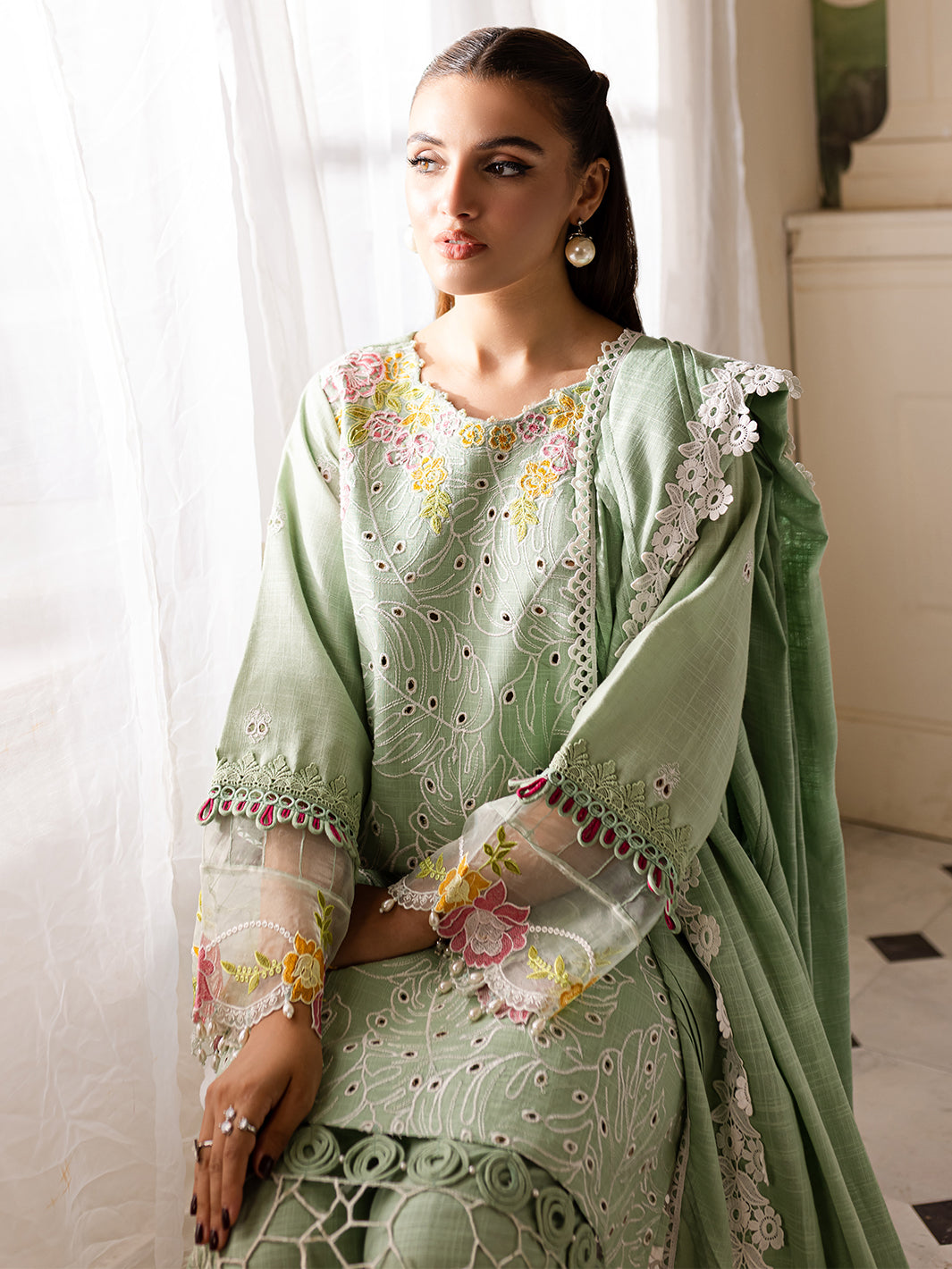 Parishay | Mira Winter | MW-02 | 3 PC Khaddar - Saira Saqlain