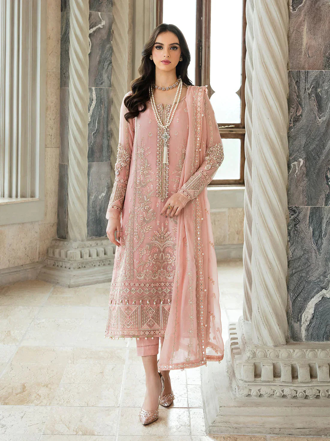 Gulaal | Embroidered Chiffon 23 | ISABELLA 01 - Saira Saqlain