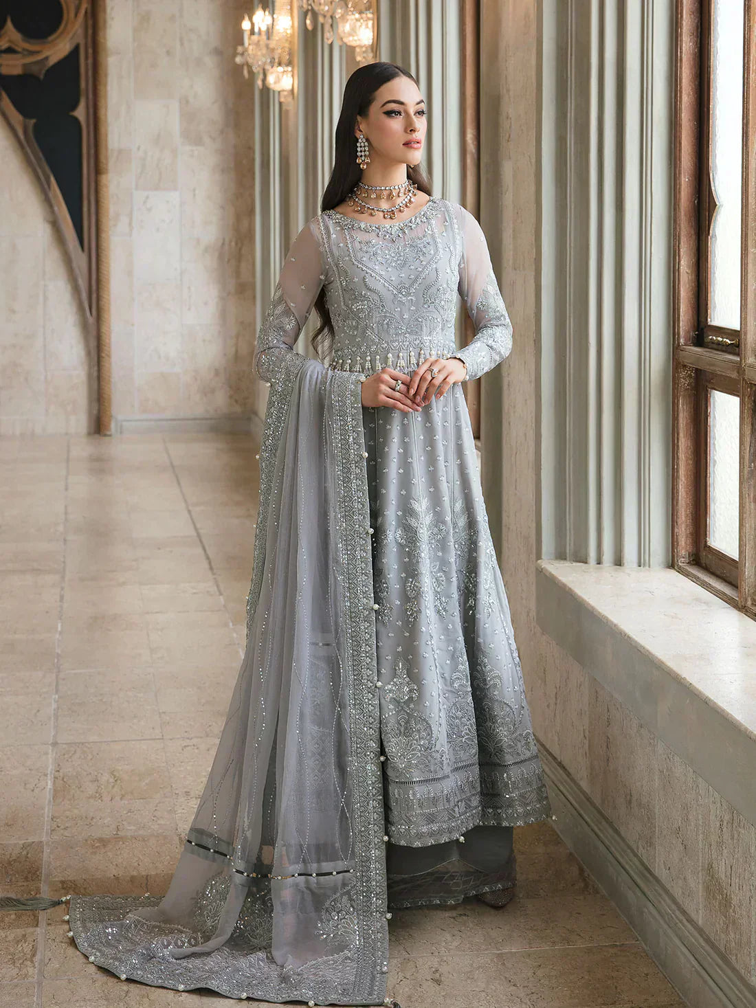 Gulaal | Embroidered Chiffon 23 | ARWA 06 - Saira Saqlain