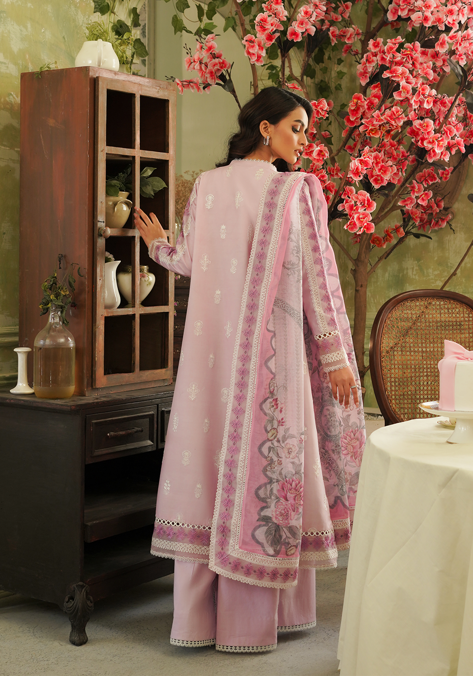 Zarqash | Tresor Luxury Lawn 24 | ZQT 001 FAYE - Saira Saqlain