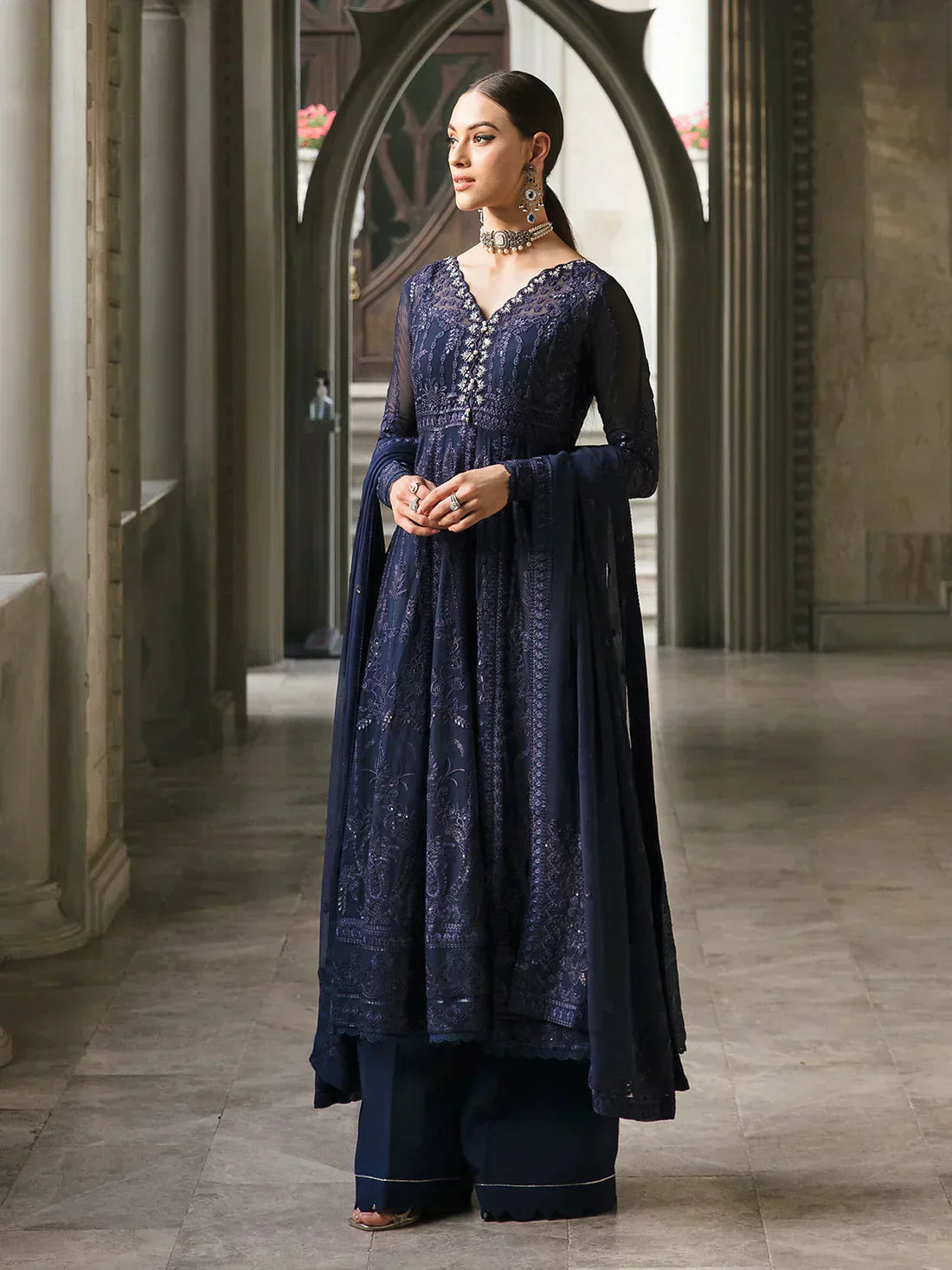 Gulaal | Embroidered Chiffon 23 | MAYA 05 - Saira Saqlain