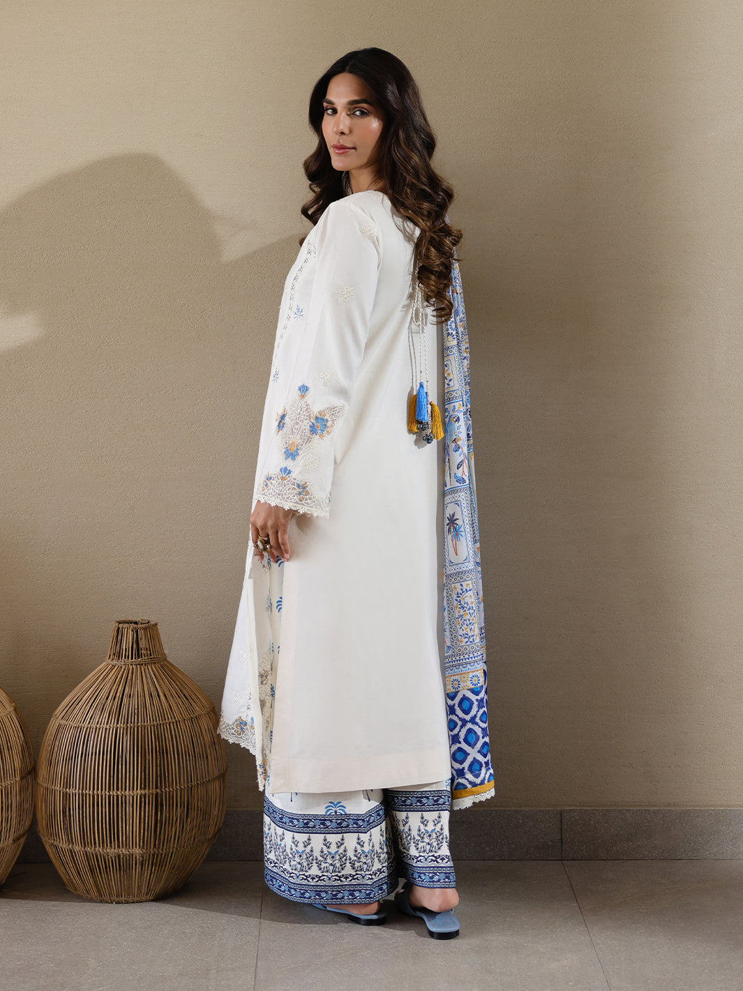 Faiza Faisal | Marine Luxury Lawn 25 | MIRHA -   Ladies Clothes -  Saira Saqlain