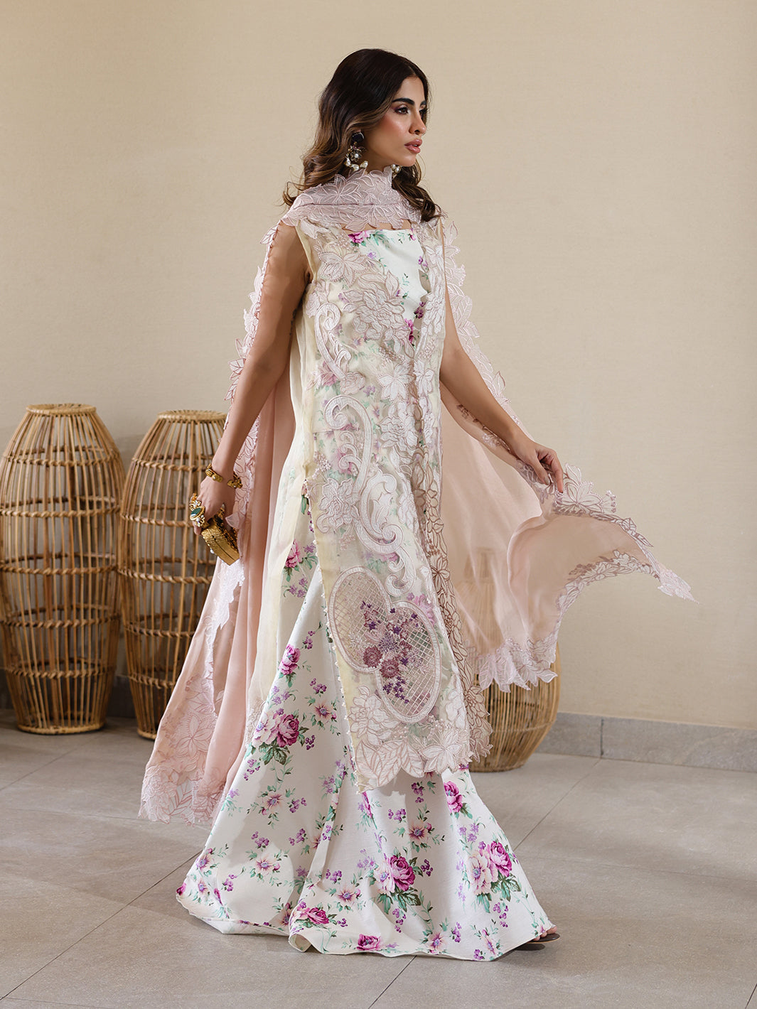 Faiza Faisal | Marine Luxury Lawn 25 | ELISHA -   Ladies Clothes -  Saira Saqlain