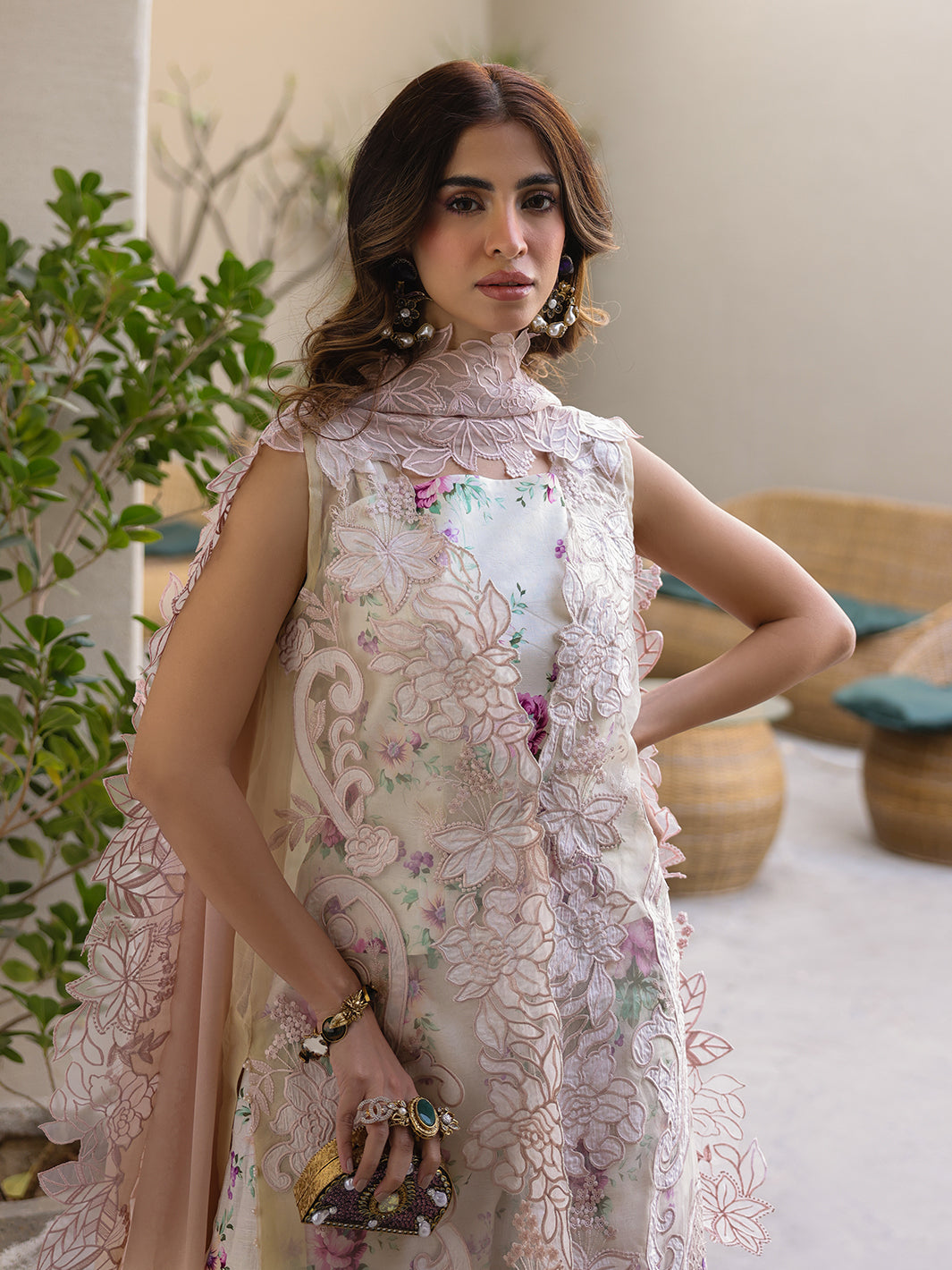 Faiza Faisal | Marine Luxury Lawn 25 | ELISHA -   Ladies Clothes -  Saira Saqlain