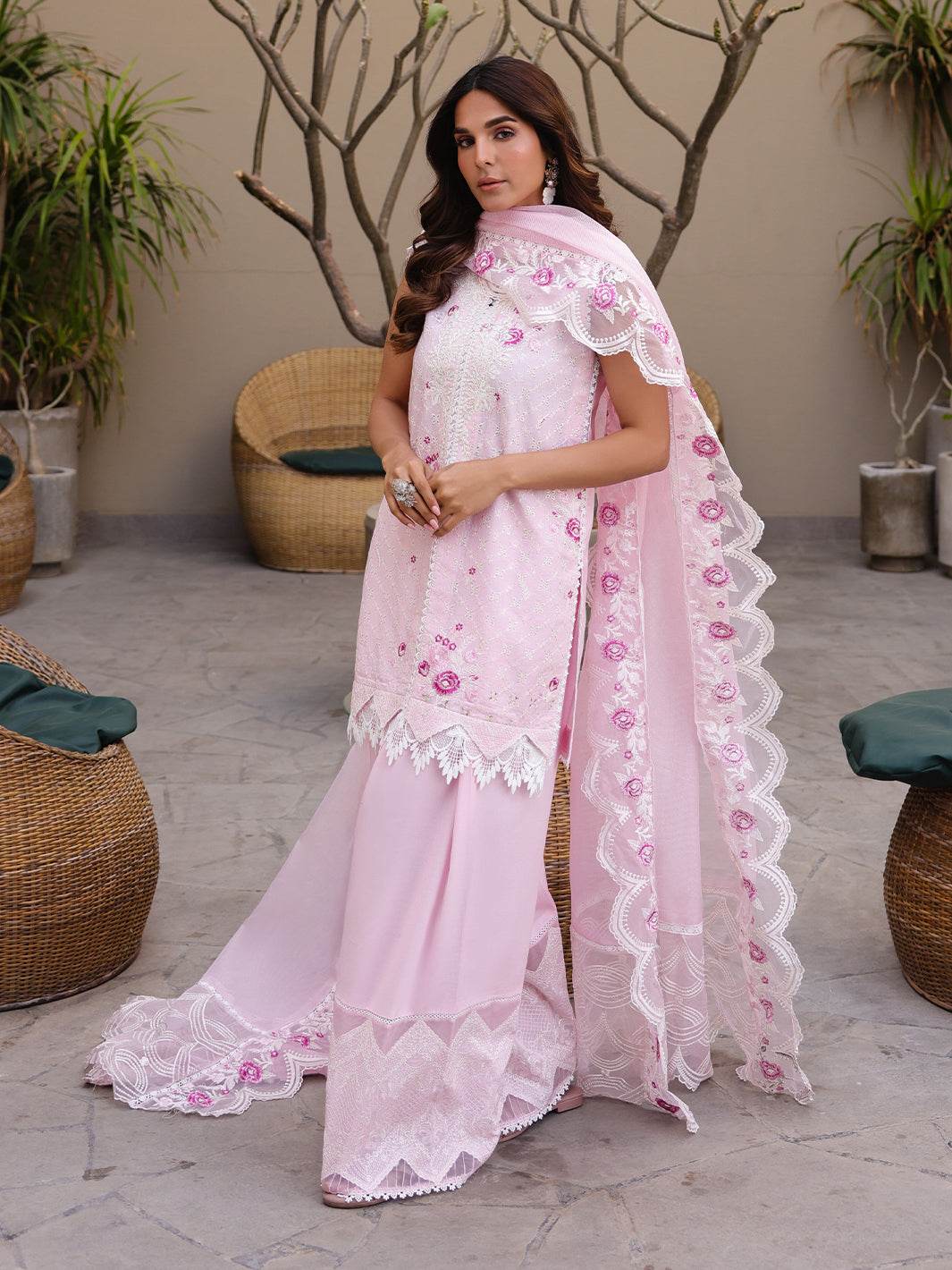 Faiza Faisal | Marine Luxury Lawn 25 | RENA -   Ladies Clothes -  Saira Saqlain