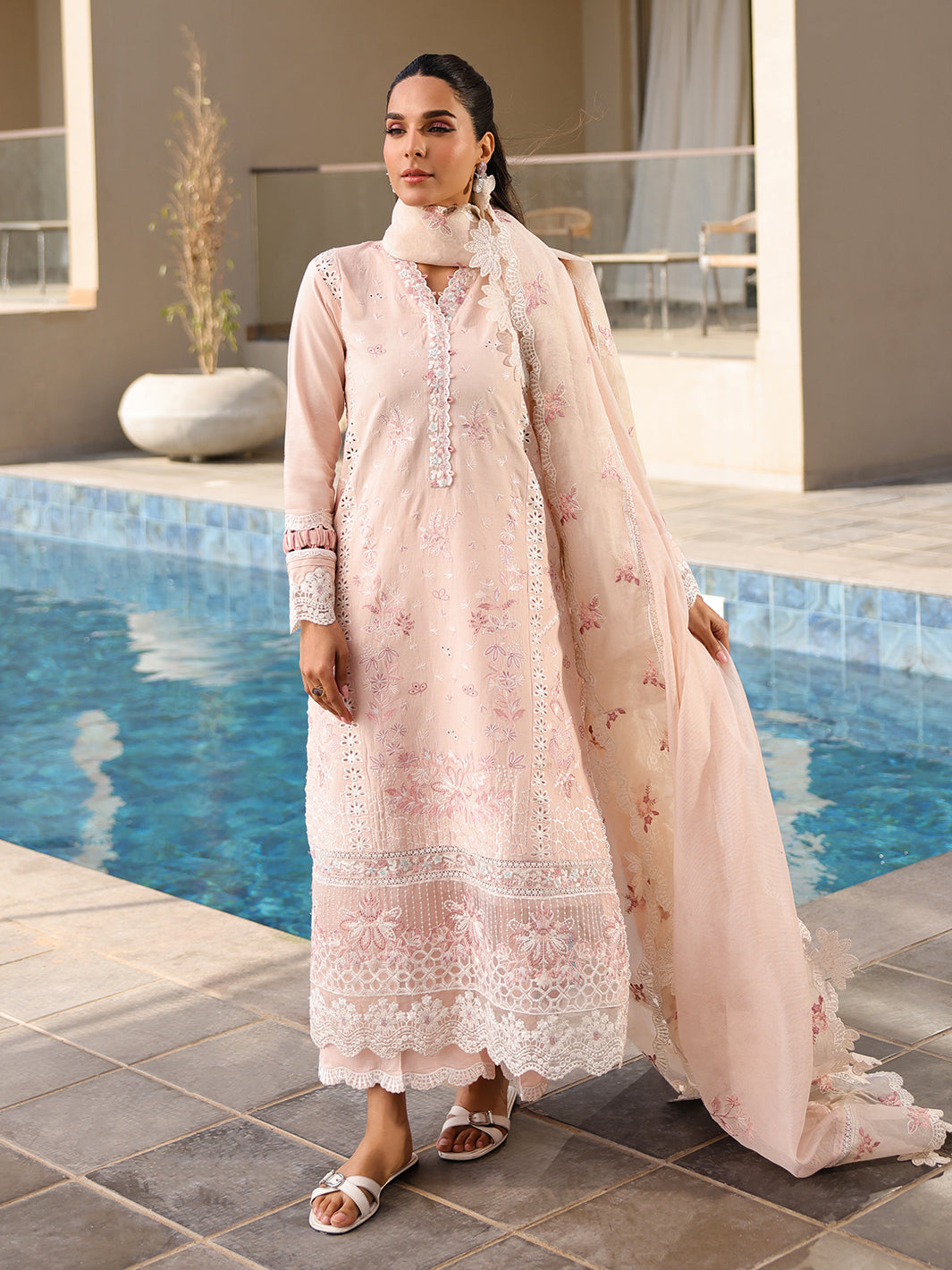 Faiza Faisal | Marine Luxury Lawn 25 | MARIA -   Ladies Clothes -  Saira Saqlain
