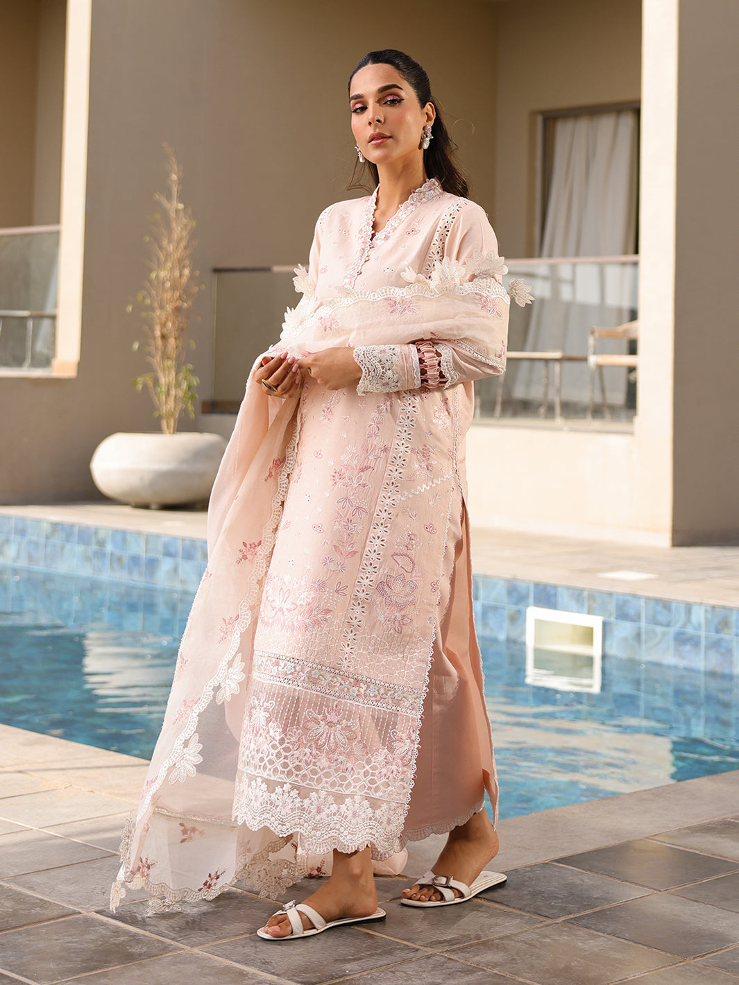 Faiza Faisal | Marine Luxury Lawn 25 | MARIA -   Ladies Clothes -  Saira Saqlain