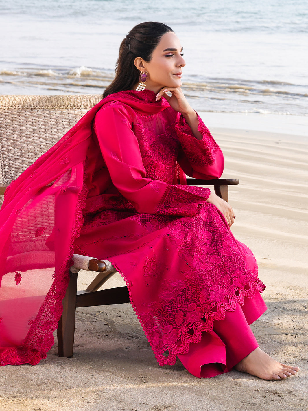 Faiza Faisal | Marine Luxury Lawn 25 | AROHA -   Ladies Clothes -  Saira Saqlain