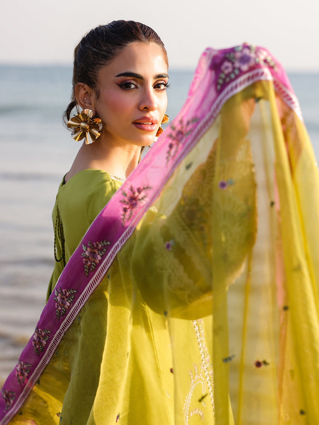 Faiza Faisal | Marine Luxury Lawn 25 | HINA -   Ladies Clothes -  Saira Saqlain