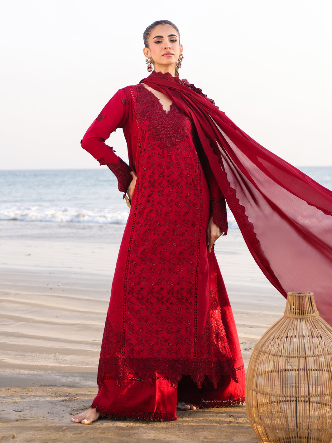Faiza Faisal | Marine Luxury Lawn 25 | TARA -   Ladies Clothes -  Saira Saqlain