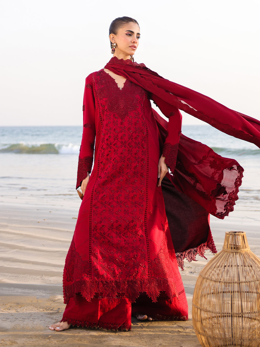 Faiza Faisal | Marine Luxury Lawn 25 | TARA -   Ladies Clothes -  Saira Saqlain