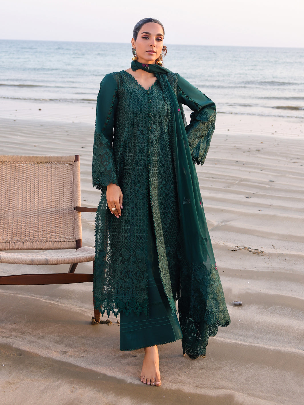 Faiza Faisal | Marine Luxury Lawn 25 | SOPHIA -   Ladies Clothes -  Saira Saqlain