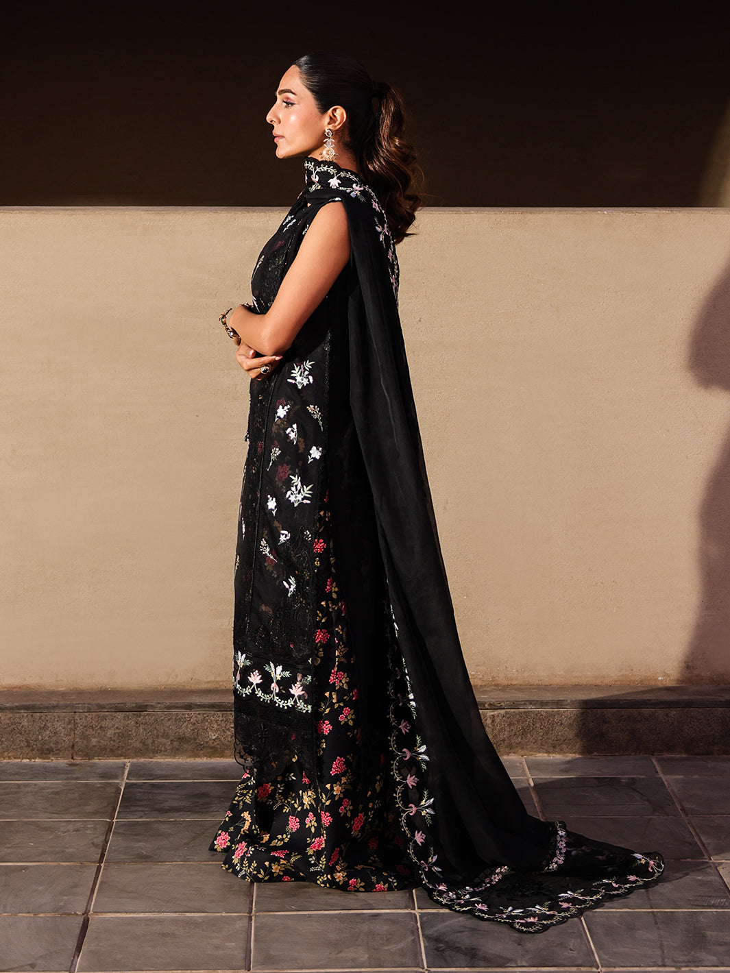 Faiza Faisal | Marine Luxury Lawn 25 | ELVA -   Ladies Clothes -  Saira Saqlain