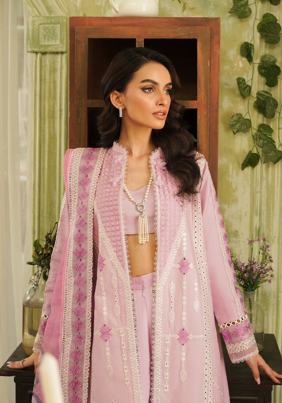 Zarqash | Tresor Luxury Lawn 24 | ZQT 001 FAYE - Saira Saqlain