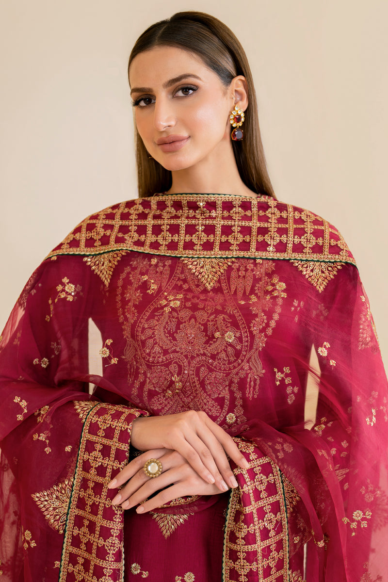 Jazmin | Formals Collection | Raw Silk UR-7022 - Saira Saqlain