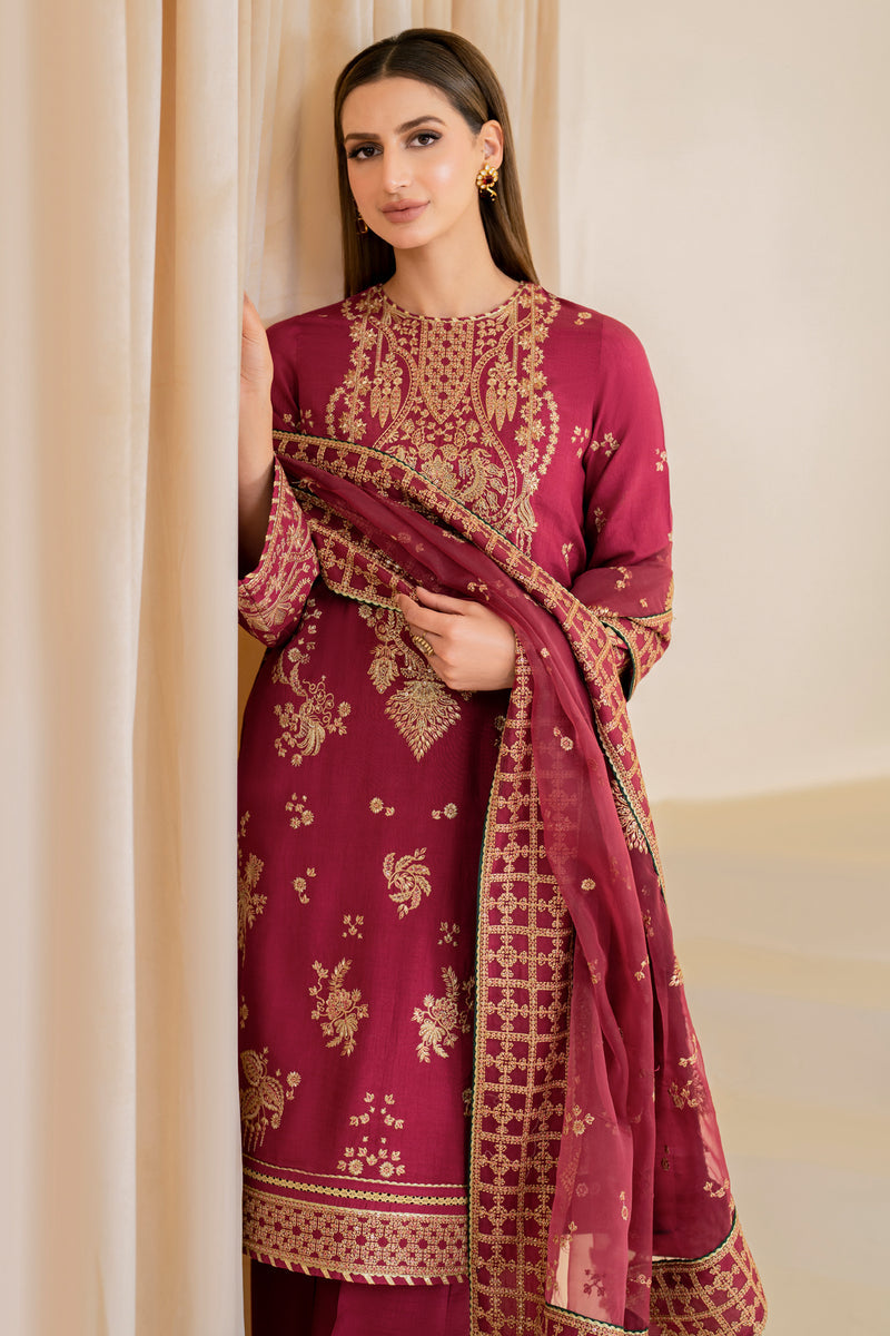 Jazmin | Formals Collection | Raw Silk UR-7022 - Saira Saqlain
