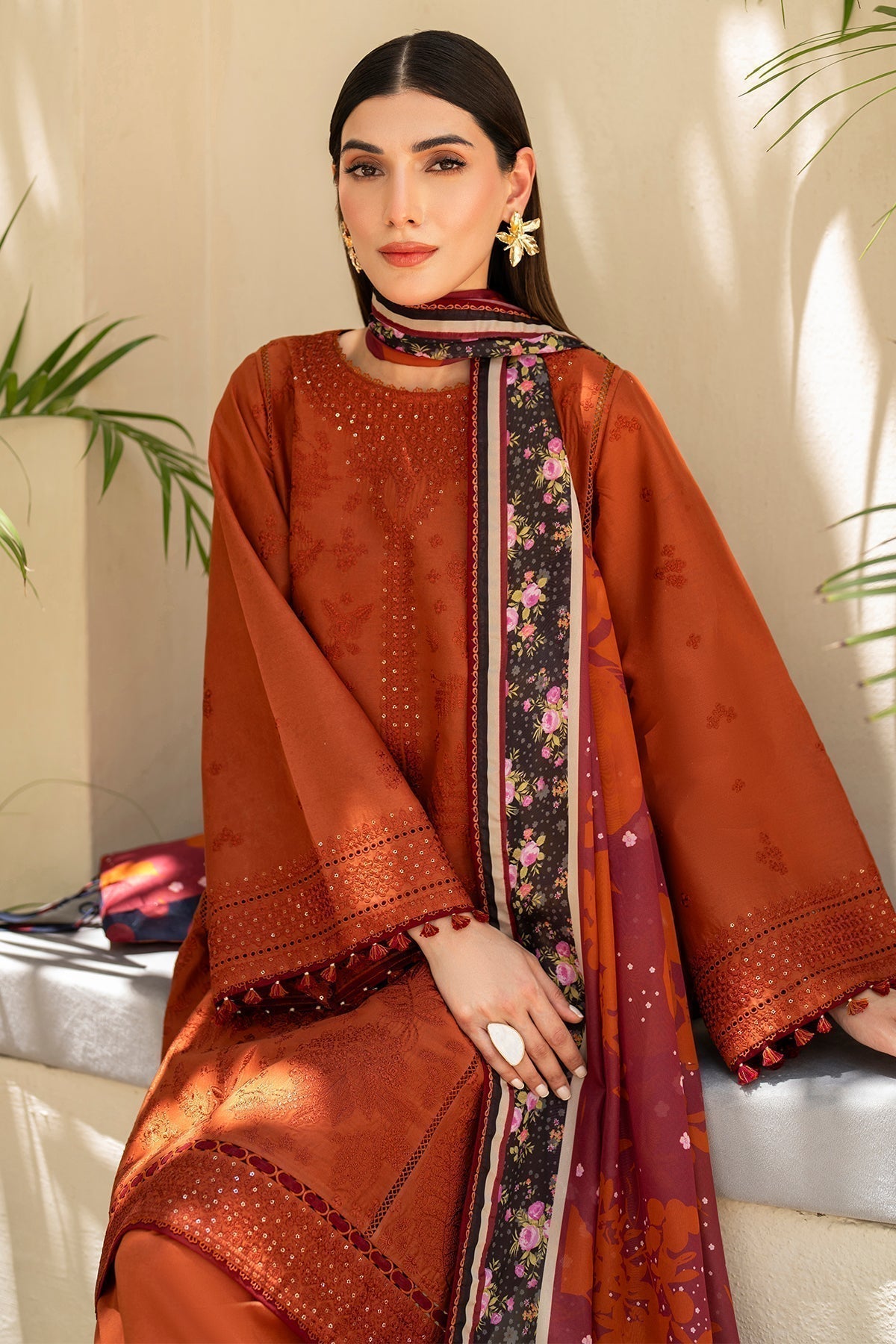 Jazmin | Irish Lawn SS 24 | D5 - Saira Saqlain