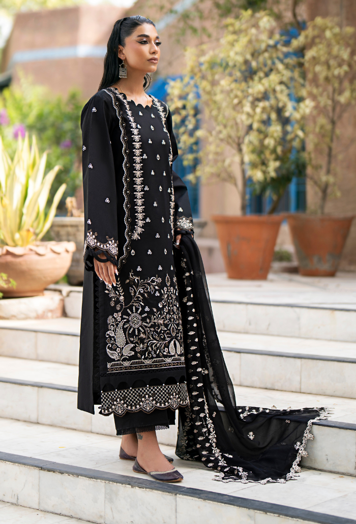 Humdum | Selin Lawn 25 | Selin - D05 -   Ladies Clothes -  Saira Saqlain