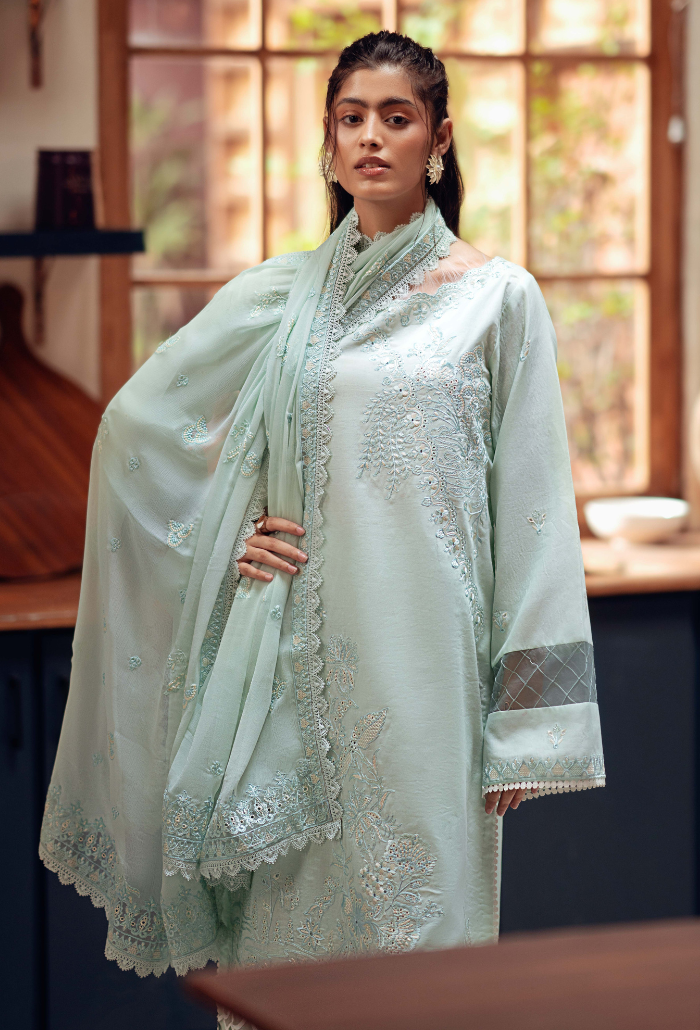 Humdum | Lala Rukh Lawn | Lalarukh - D04 -   Ladies Clothes -  Saira Saqlain
