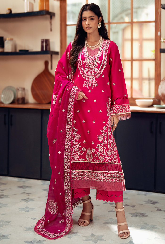 Humdum | Lala Rukh Lawn | Lalarukh - D06 -   Ladies Clothes -  Saira Saqlain