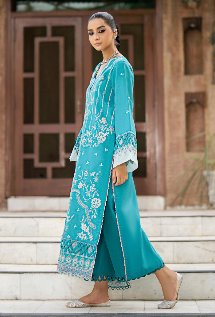 Humdum | Selin Lawn 25 | Selin - D01 -   Ladies Clothes -  Saira Saqlain