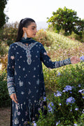Qalamkar | Q Line Lawn 25 | QM-01 Bleu - Saira Saqlain