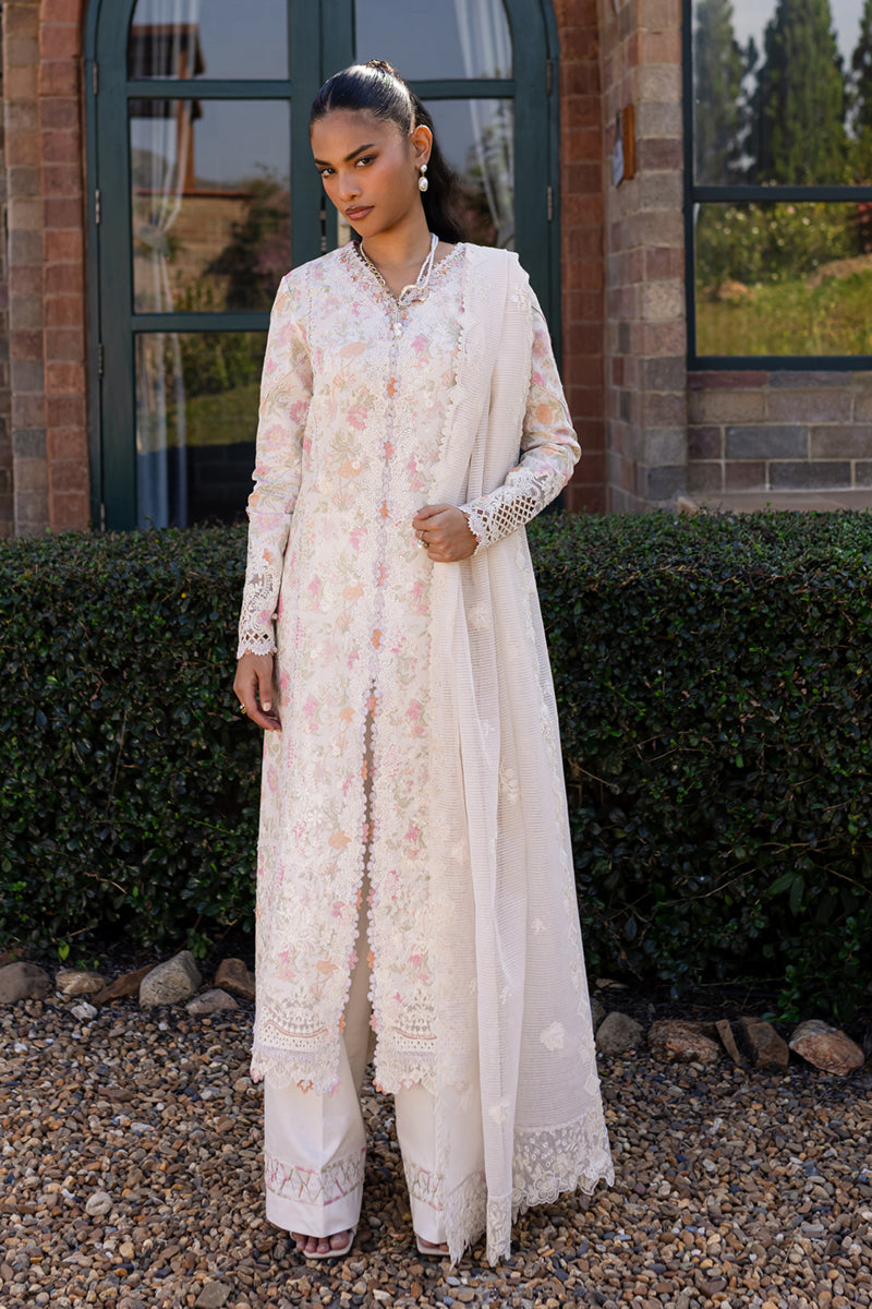 Qalamkar | Q Line Lawn 25 | QM-18 Feeha - Saira Saqlain