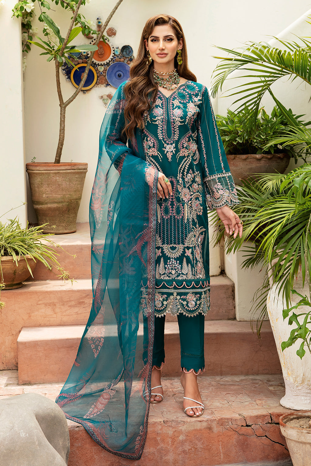 Ramsha | Luxury Lawn 24 | Y-808 - Saira Saqlain