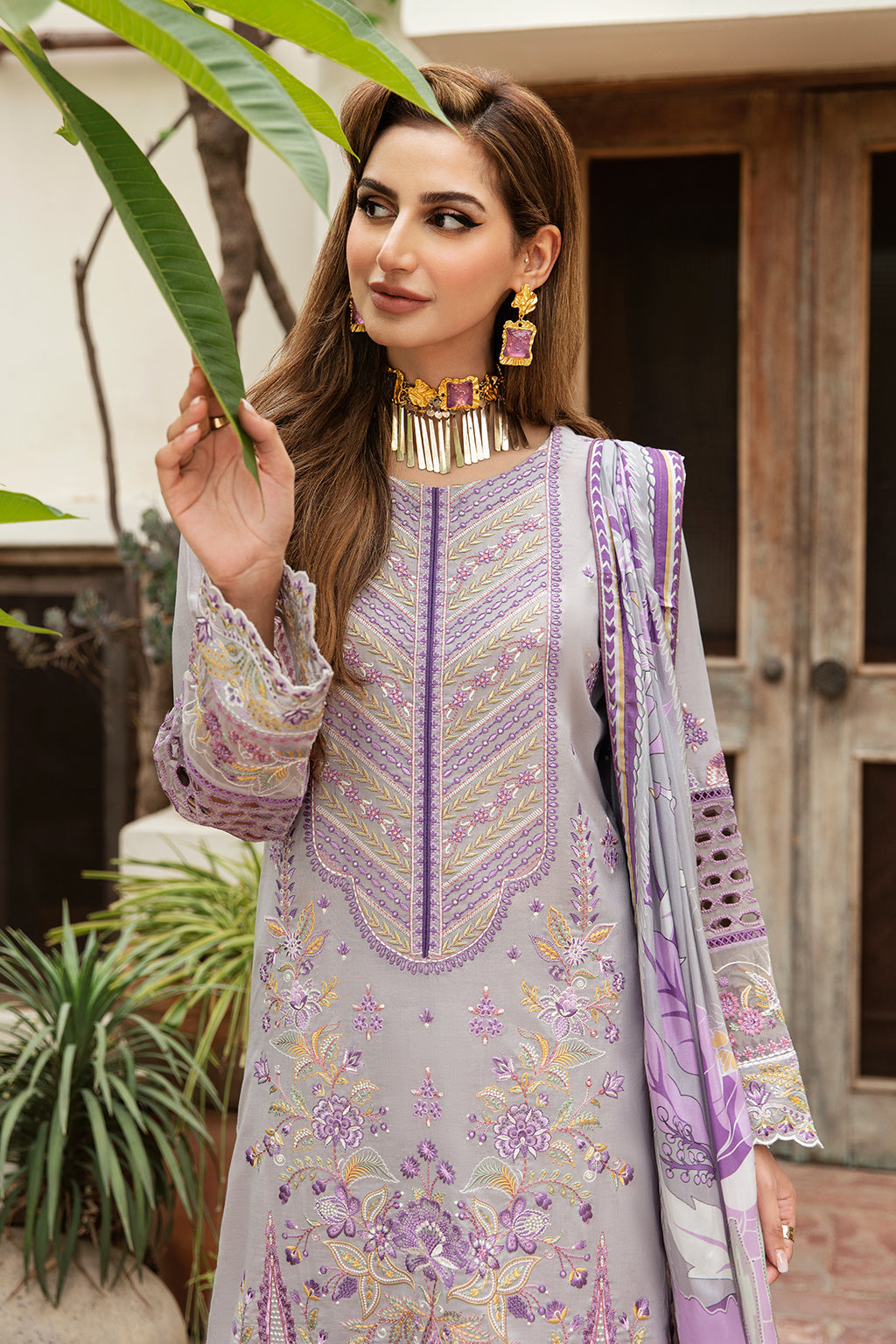 Ramsha | Luxury Lawn 24 | Y-809 - Saira Saqlain