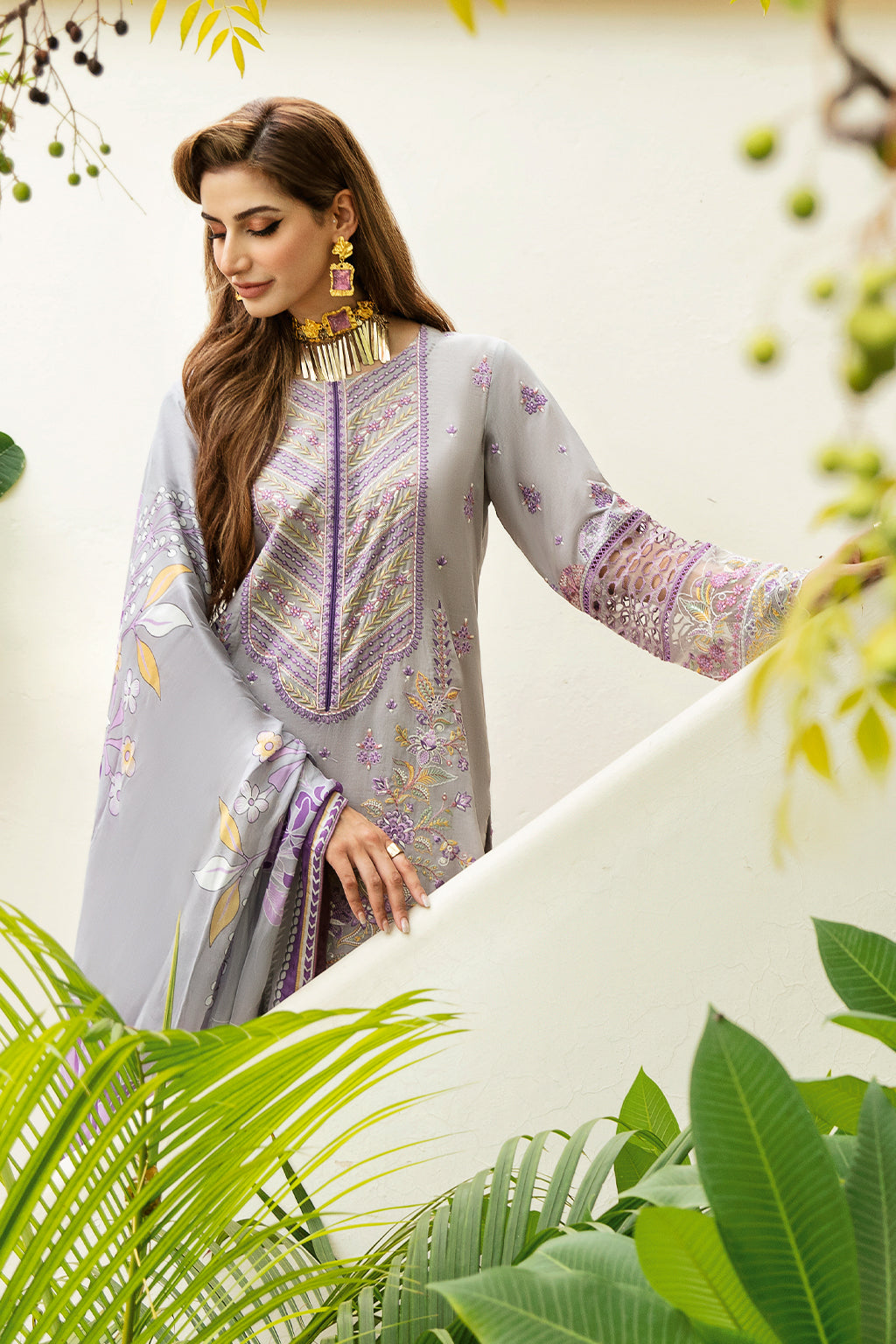 Ramsha | Luxury Lawn 24 | Y-809 - Saira Saqlain