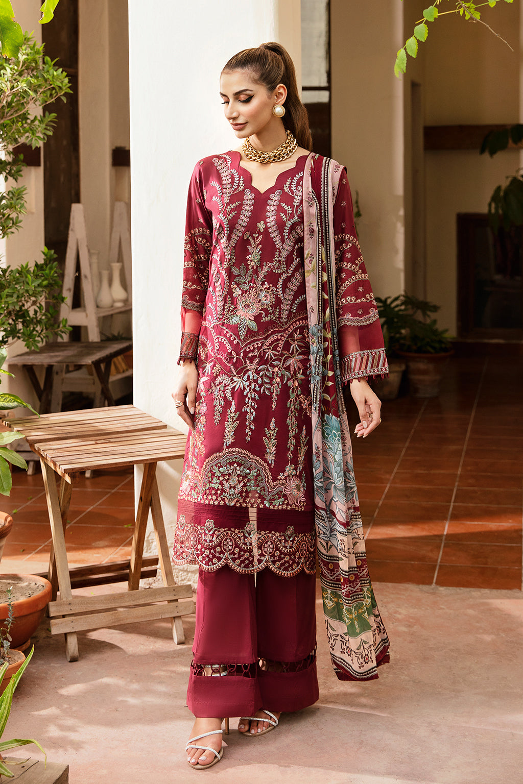 Ramsha | Luxury Lawn 24 | Y-801 - Saira Saqlain