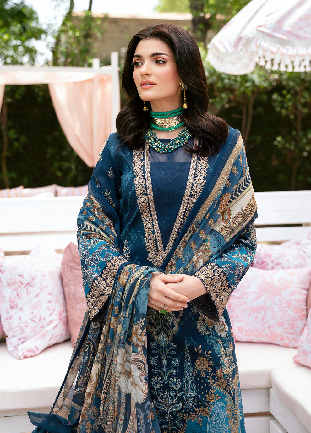 Gulaal | Summer Glow Lawn 24 | SYLVIYA (GL-L-24V3-01) - Saira Saqlain