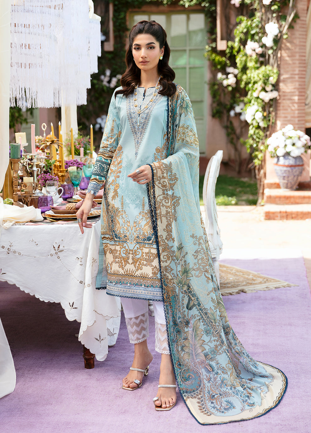 Gulaal | Summer Glow Lawn 24 | AMAYRAH (GL-L-24V3-02) - Saira Saqlain
