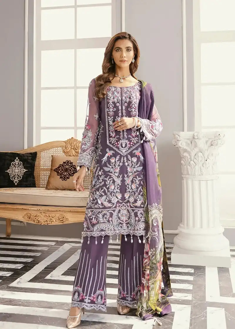 Akbar Aslam | Formal Collection | Lupine - Saira Saqlain