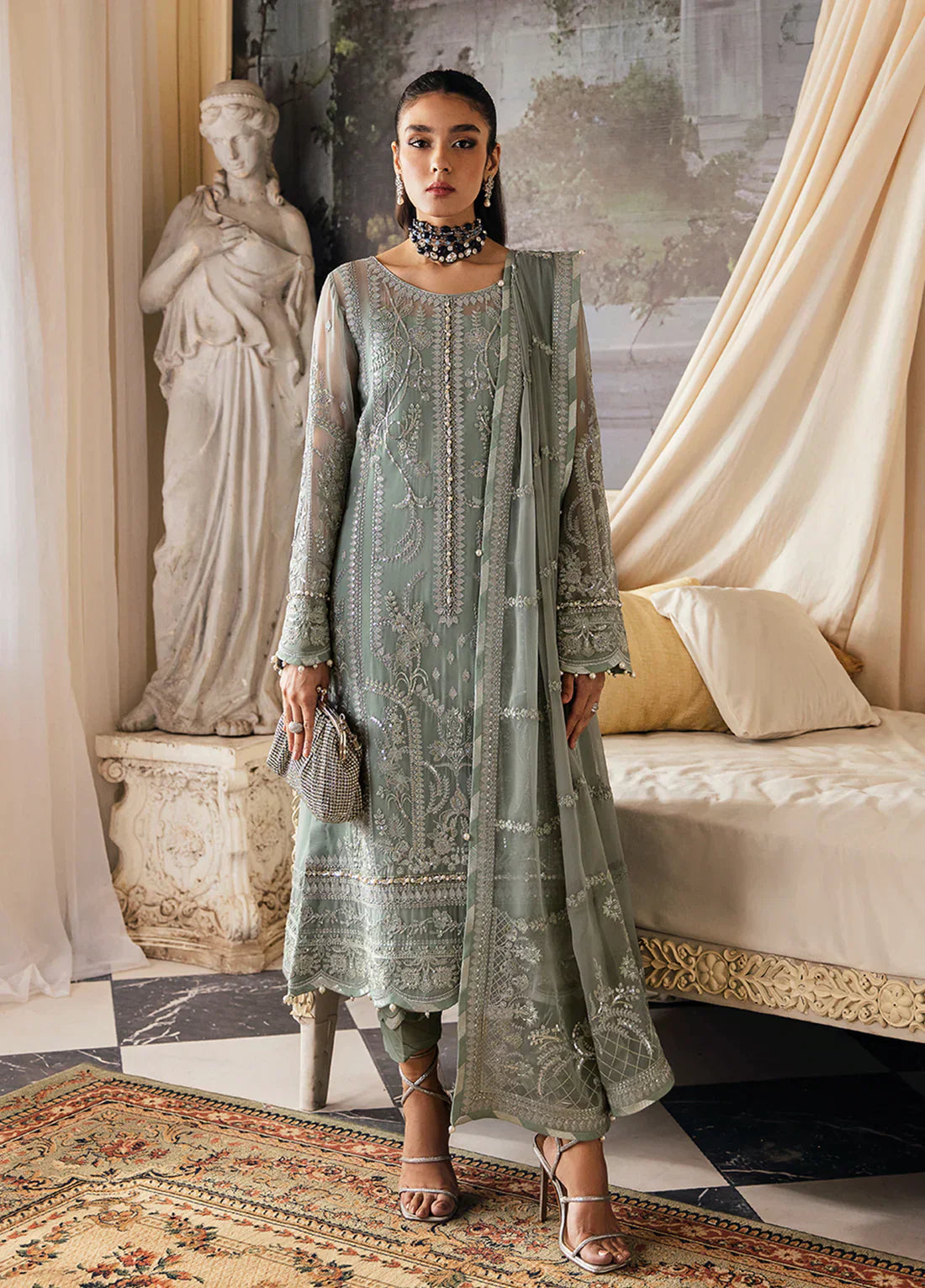 Gulaal | Embroidered Chiffon 23 | Amayah - Saira Saqlain