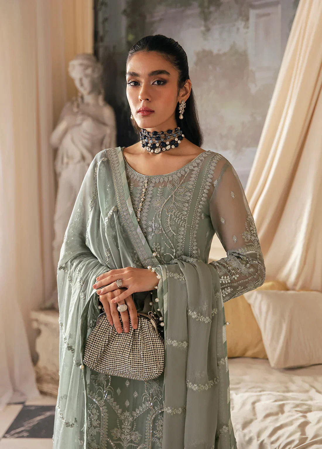 Gulaal | Embroidered Chiffon 23 | Amayah - Saira Saqlain