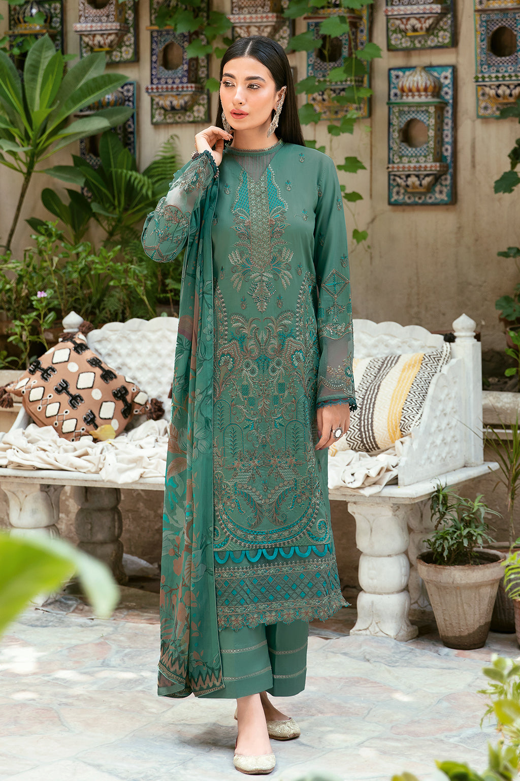 Ramsha | Luxury Lawn 24 | L-804 - Saira Saqlain