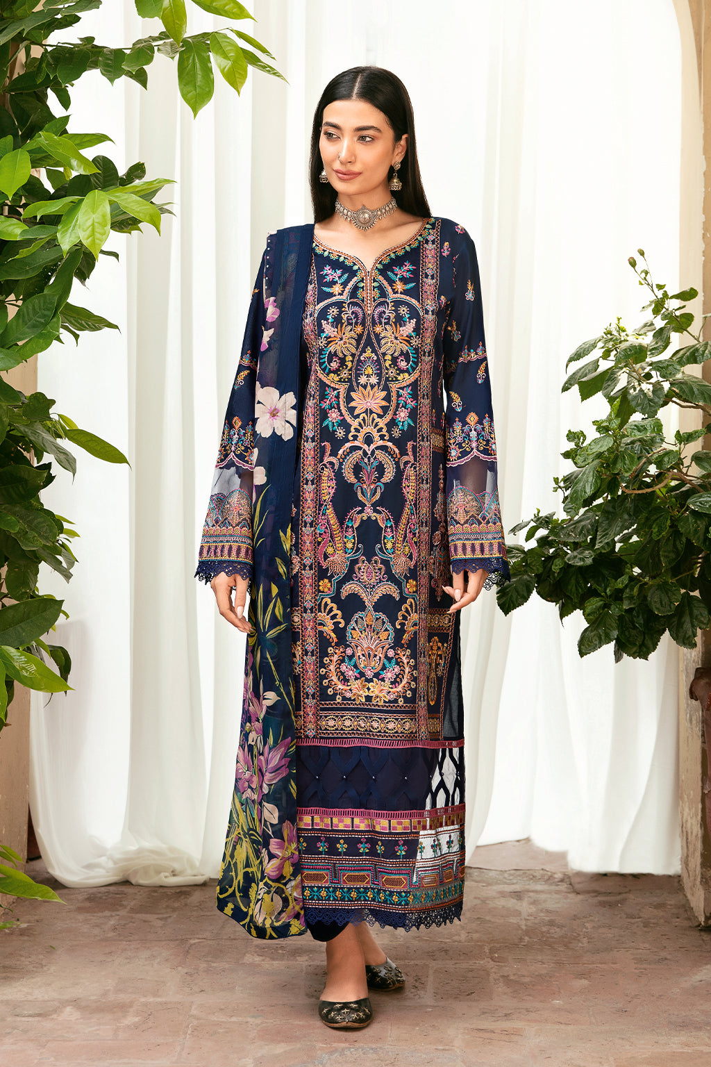 Ramsha | Luxury Lawn 24 | L-802 - Saira Saqlain