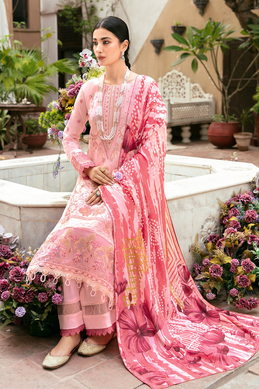 Ramsha | Luxury Lawn 24 | L-806 - Saira Saqlain