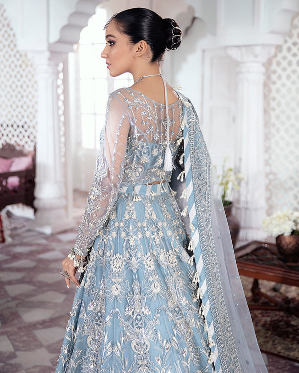 Gulaal | Wedding Formals | Mehnaaz Embroidered Net 3-Piece Suit WS-13 - Saira Saqlain