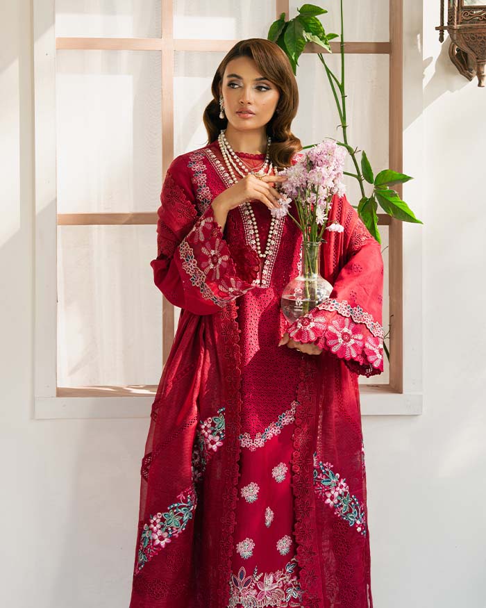 Zevk | Flora Festive Lawn | ZINNIA -   Ladies Clothes -  Saira Saqlain