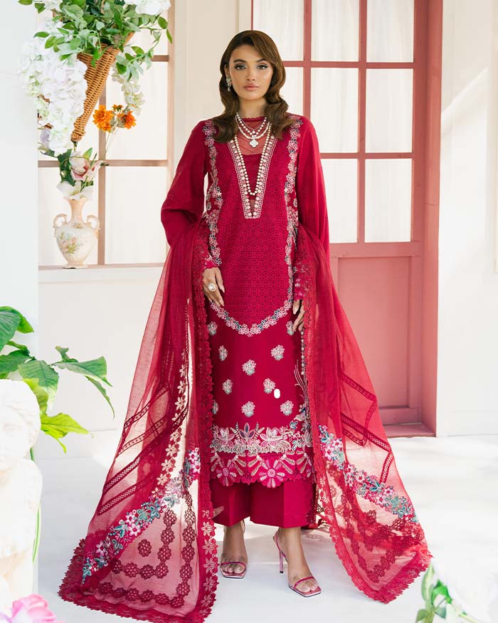 Zevk | Flora Festive Lawn | ZINNIA -   Ladies Clothes -  Saira Saqlain