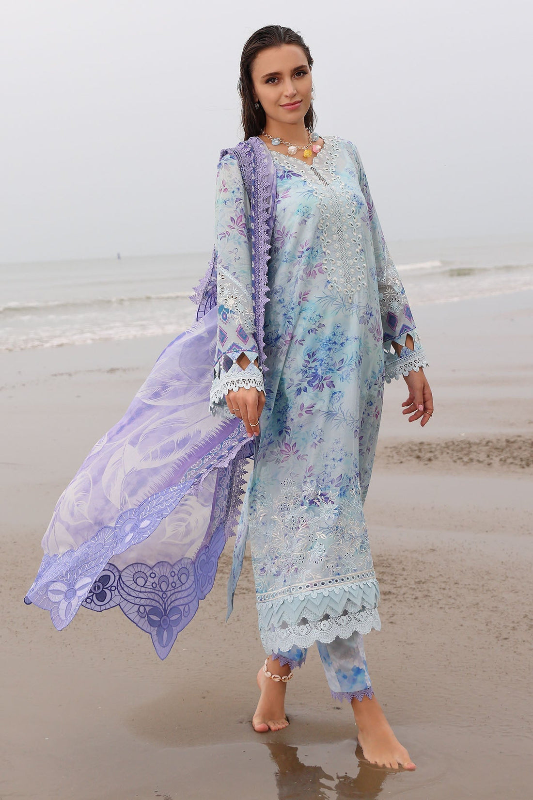 Nureh | Gardenia Embroidered Lawn 25 | NSG-176 -   Ladies Clothes -  Saira Saqlain